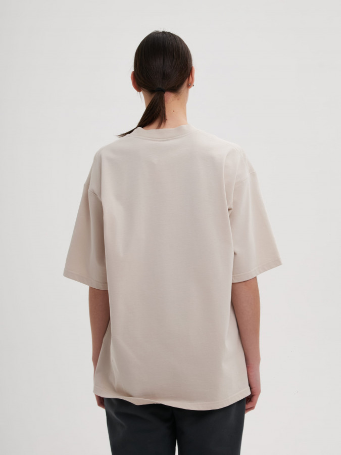 Футболка OYYO CLOTHES бежевая M